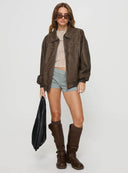 Veste Bomber Oversize Jade