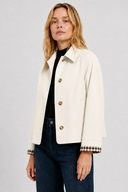 Femme Veste Légère Coupe Vichy