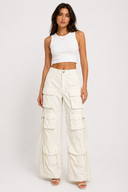 Pantalon Cargo Celeste