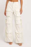 Pantalon Cargo Celeste