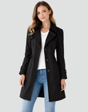 Femme Trench Court Classique