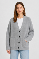 Cardigan Oversize Manches Bouffantes