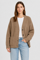 Cardigan Oversize Manches Bouffantes