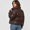 Doudoune Courte Nylon Brillant Femme