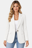 Blazer Tailleur Col Cranté Boutonnage Femme
