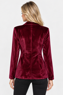 Blazer Velours Femme Un Bouton