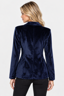 Blazer Velours Femme Un Bouton
