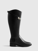 Bottes Hautes Pour Femmes en Cuir élégantes et confortables