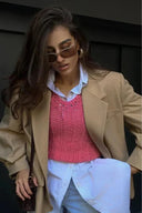 Lunettes de Soleil Carrées avec Branches Épaisses UV400