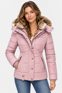Doudoune Capuche Fausse Fourrure Femme