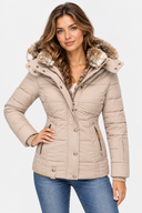 Doudoune Capuche Fausse Fourrure Femme