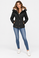Doudoune Capuche Fausse Fourrure Femme