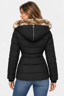 Doudoune Capuche Fausse Fourrure Femme