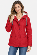 Parka Imperméable Capuche Femme