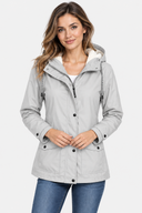 Parka Imperméable Capuche Femme