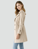 Femme Trench Court Classique