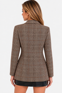 Blazer Long Motif Prince De Galles