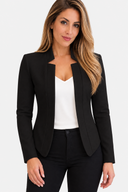 Blazer Cintré Sans Revers