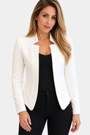 Blazer Cintré Sans Revers