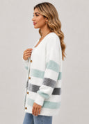 Cardigan Rayé Émeline – Cléo Noire