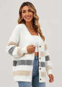 Cardigan Rayé Émeline – Cléo Noire