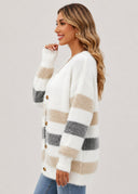 Cardigan Rayé Émeline – Cléo Noire