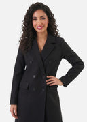 Manteau Long Célestine – Noir – Cléo Noire