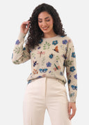 Pull Brodé Tiphaine – Bleu – Cléo Noire