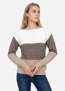 Pull Col Bateau Morgane – Marron – Cléo Noire