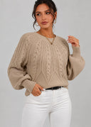 Pull Torsadé Ombeline – Cléo Noire