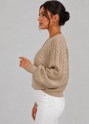 Pull Torsadé Ombeline – Cléo Noire