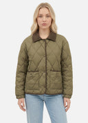 Veste Matelassée Clémentine – Vert olive – Cléo Noire