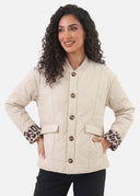 Veste Matelassée Ludivine – Beige – Cléo Noire