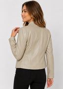 Veste Simili Cuir Madeleine – Cléo Noire