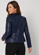 Veste Simili Cuir Madeleine – Cléo Noire