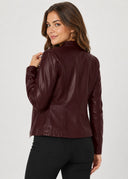 Veste Simili Cuir Madeleine – Cléo Noire