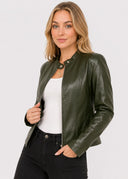 Veste Simili Cuir Madeleine – Cléo Noire