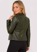 Veste Simili Cuir Madeleine – Cléo Noire