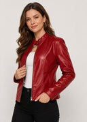 Veste Simili Cuir Madeleine – Cléo Noire