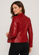 Veste Simili Cuir Madeleine – Cléo Noire