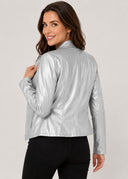 Veste Simili Cuir Madeleine – Cléo Noire