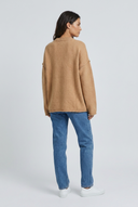 Camel pull oversize coutures apparentes back