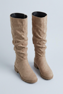 Apricot bottes hautes souples effet daim front
