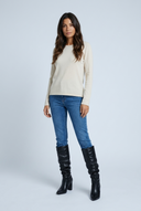 Black bottes hautes bout pointu talon carré full