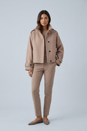 Camel veste courte laine col montant front