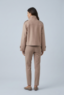 Camel veste courte laine col montant back
