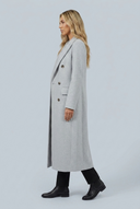 Manteau long en laine Colette Gris