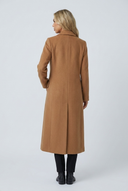 Manteau long en laine Colette Marron