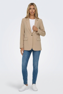 Blazer cintré un bouton Juliette Beige