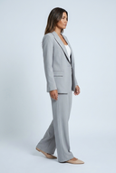 Tailleur pantalon large deux pièces Ines Gris